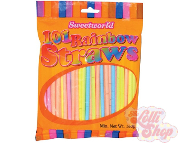 Sweetworld 101 Rainbow Straws 160g