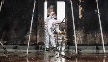 Polygon - restaurering efter brand