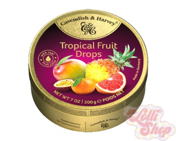 Cavendish & Harvey Tropical Fruit Drops 200g Cavendish & Harvey Tropical Fruit Drops 200g